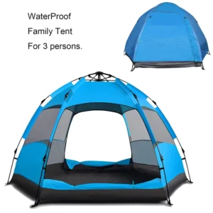 Extra Large Single-Layer Dome Beach Tent 5-6 Person Capacity One Bedroom Carry Bag Camping