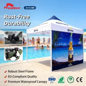 FEAMONT Le Chapiteau Custom Tents Carpa Para Stands Comerciales for Backyard Parties and Reception Easy Setup with Carry Bag