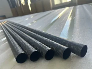 FRP Carbon Fiber Composite Pipe Filament Wound High Tensile Hollow Round Tubing OEM Custom Industrial Structural CFRP Tube