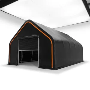 Fabric Building Canopy Storage Shelter Container Barn Structure Hoop Warehouse Tent Farm Mining PVC Membrane No Galvanized Steel