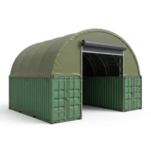 Fabric Building Shelter Storage Frac Sand Barn Hoop Hay Rated Hurricane Port Galvanized Steel