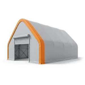 Fabric Hockey Building Shelter Storage Container Hoop Barn Structure Warehouse Tent PVC Membrane Shed Galvanized Steel