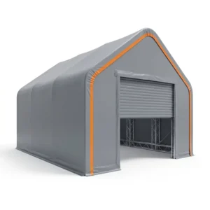 Fabric Tennis Building Shelter Storage Container Hoop Barn Structure Warehouse Tent Certified Fertilizer PVC No Galvanized Steel