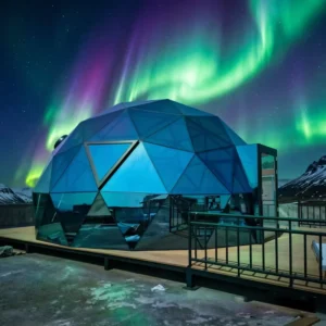 Faceted Clear Outdoor Waterproof Glamping Igloo Dome Tent Trade Show Glass Resort Base