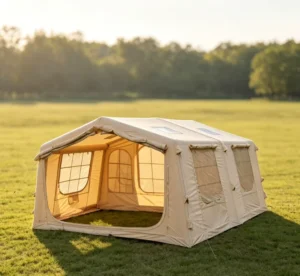 Factory 17.28㎡ Air Tent Waterproof Factory Direct Family Travel Camping Portable Modern Design Cotton Inflatable Tent