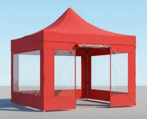 Factory 3x3m Portable Gazebo Folding 10×10 Pop up Canopy Tent With Transparent Curtain