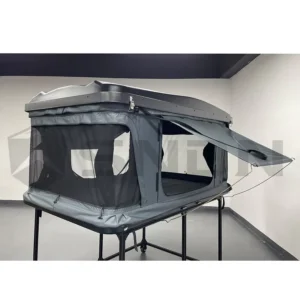 4 Person ABS Hard Shell Car Roof Top Tent Canvas Material Outdoor Camping Rooftop Tent Road Camper Truck Small Trailer