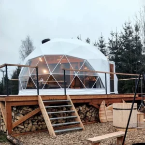 Factory Aluminum Frame & PVC Cover Only Outdoor Tents Geodesic Dome Igloo for Glamping