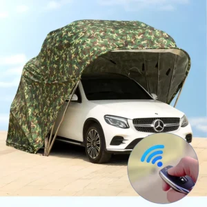 Factory Automatic Mobile Garage Car Cover Car Garage Design Tarpaulin Garage for One Car