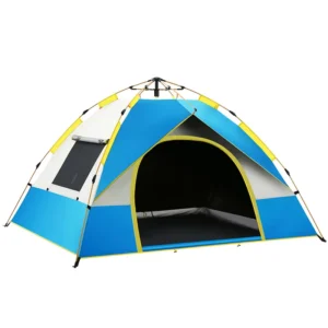 Factory Automatic Quick-Open Sunscreen Pop-Up Camping Tent, 2-4 Person, Waterproof Oxford Fabric