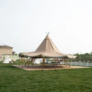 Factory Commercial Tipi Tent Weatherproof Canopy for Glamping Campsite Event Rental & Camp Supporting Facilities