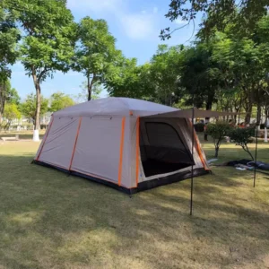 Factory Custom 2 Bedrooms 1 Living Room Glamping Tent Large Capacity Waterproof Outdoor Family Tent