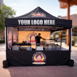 Factory Custom Food Waterproof Folding Trade Show Tent 10x10ft for Outdoor Events and Weddings
