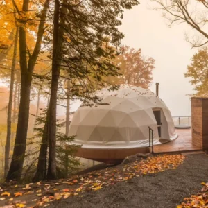 Factory Custom Four Season Glamping Dome Tent 10m with Windproof Snowproof for Luxury Family Vacation Camping in Resort with ROI