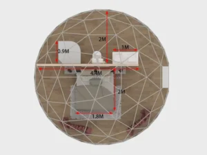 Factory Custom Insulated Geodesic Dome House Four Season Luxury Hotel Glamping 6m 10m Dome Tent for Resort & Airbnb