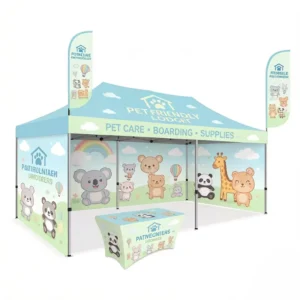 Factory Custom Logo Outdoor Canopy Gazebo Marquee UV Resistant Portable Trade Show Tent for Outdoor Activities Events