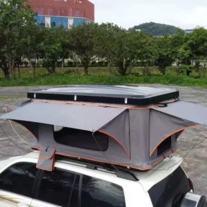 Factory Custom OEM Waterproof Folding Hard Shell Aluminum Alloy Car Rooftop Tent 1-2 Person