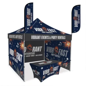 Factory Custom Printed 10x10ft Foldable Gazebo Canopy Tent for Trade Shows and Events