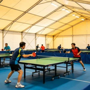 Factory Custom Sports Tent Fire Proof PVC Cover Aluminum Marquee for Indoor Multi Sport Court