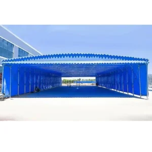 Factory Customized Movable Push-pull Event Sliding Waterproof UV-Resistant Flame Retardant Portable Sunshade Canopy