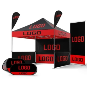 10x10ft 10x20ft Canopy Tents Custom Logo Heavy Duty 40mm Hex Aluminum Frame Advertising Tent For Events