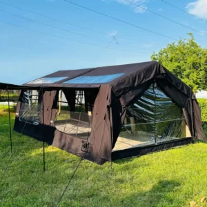 Factory Direct 12㎡ Oxford Cotton Waterproof Inflatable House Tent Portable Outdoor Use
