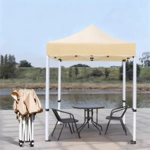 Factory Direct 2x2M Pop-Up Canopy Tent with One-Push Setup for Events and Camping