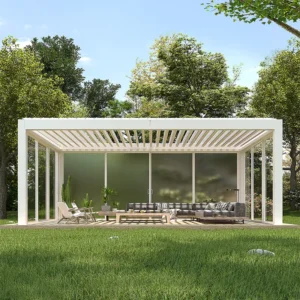 Factory Direct 3 X 4M Modern Garden Waterproof Bioclimatic Gazebos Pergola Roof Kits Outdoor Aluminum Pergola