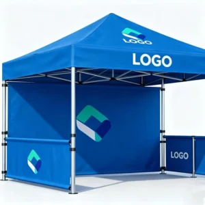 Factory Direct 3x3m Waterproof Folding Gazebo Tent with Full Walls, Hexagonal Aluminum Alloy Frame, Oxford Cloth