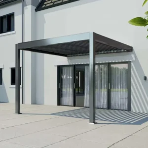 Factory Direct Bioclimatic Aluminum Pergola Electric Adjustable Garden Canopy for Yard Patio Rainproof Outdoor Gazebo