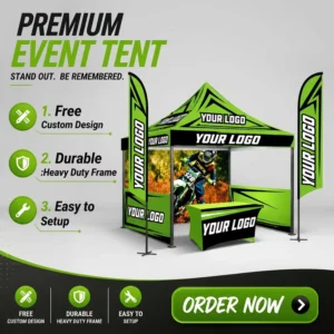 Factory Direct Custom 10×10 Aluminum Frame Canopy Tent with Logo, Waterproof, for Events and Exhibitions