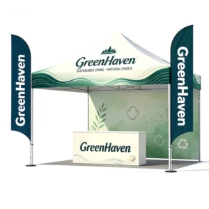 Factory Direct Custom Logo 3x3m Advertising Tent Tradeshow Giveaways Aluminum Frame Oxford Fabric Waterproof UV