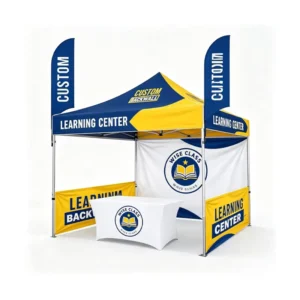 Factory Direct Custom-Printed 10x10ft Windproof Pop-Up Exhibition Booth Tent