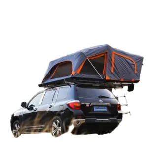 Factory Direct Foldout Design Large Space Aluminum Roof Top Tent Fast Open Lightweight Rooftop Tent Hard Shell with LED