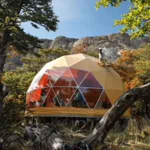 Factory Direct Four-Season Steel Frame Glamping Dome Tent Waterproof PVC