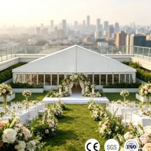 Factory Direct Heavy-Duty Waterproof Windproof Wedding Pole Tent Marquee
