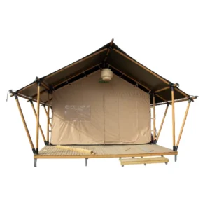 Factory Direct Luxury One Bedroom Glamping Tent Customizable Size Color 10000mm Waterproof CAPI 84 Fire Resistant