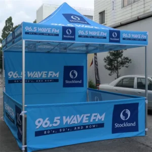 Factory Direct Mini Pop-Up Advertising Tailgate Canopy Tent Adjustable Aluminum Frame Oxford Fabric