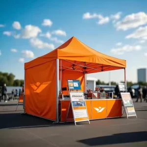 Factory Direct Outdoor Waterproof 40mm Hexagonal Marquee Advertising Tent with Custom Logo