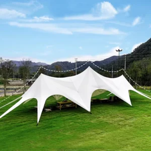 Factory Direct Oxford Luxury Canopy Tarp Tent Three-season Waterproof >3000mm Fire Resistant Outdoor Markets Exhibitions