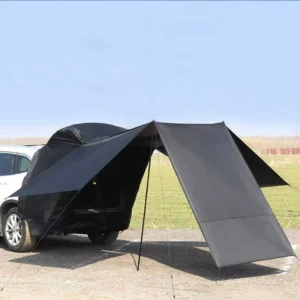 Factory Direct Oxford Outdoor Awning Camping Portable 3000mm Waterproof Four Season Iron Pipe Sunshade Simple Car Tent 3 4