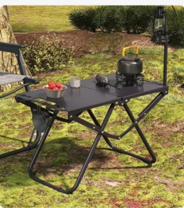 Factory Direct Portable Folding Black Aluminum Alloy IGT Camping Table for Outdoor Cooking and Picnics