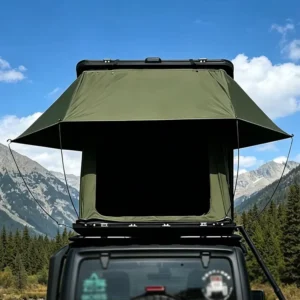 Factory Direct Sale 2 Person Large Space Aluminum Car Roof Tent Hard Shell for 4×4 Camping