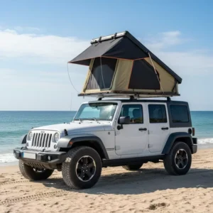 Factory Direct Sale 4X4 High Quality Folding Outdoor Clam Shell Roof Tent Waterproof X Hinge Camper Roof Tent