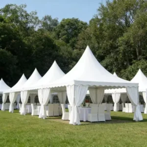 Factory Direct Sale Aluminum Alloy Outdoor Party Tent Wind Resistant Waterproof Trade Show Event Tent Pagoda Tent for Wedding