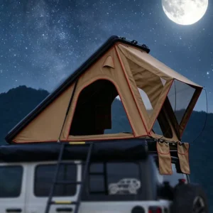 Factory Direct Sale High Quality Oxford Fabric Rainproof Aluminum Hard Shell Rooftop Tent for 2 Person