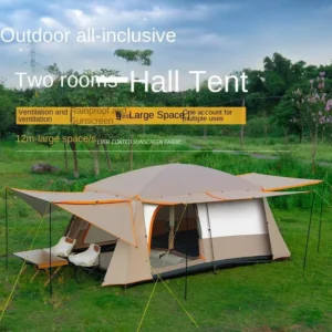 Factory Direct Sales Four Season Roof Ridge Double Layer Foldable Camping Tents 3000mm Waterproofing Large Space for Outdoor Use