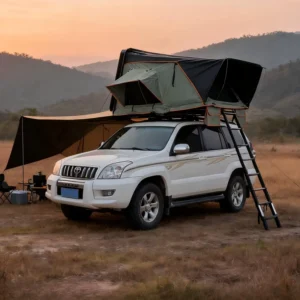 Factory Direct Side-Opening ABS Hard-Shell Single-Layer Four-Season Rooftop Tent >3000mm Waterproof