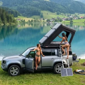 Factory Direct Wedge Rooftop Tent 600D Ripstop Oxford 2-3 Person Waterproof 4000+ UPF50 OEM ODM Four-season Double Layer Quick