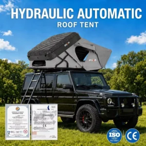 Factory Hard-Shell Rooftop Tent, 1-2 Person, 280G Polyester, 4×4 Off-Road, Four-Season, Automatic Opening